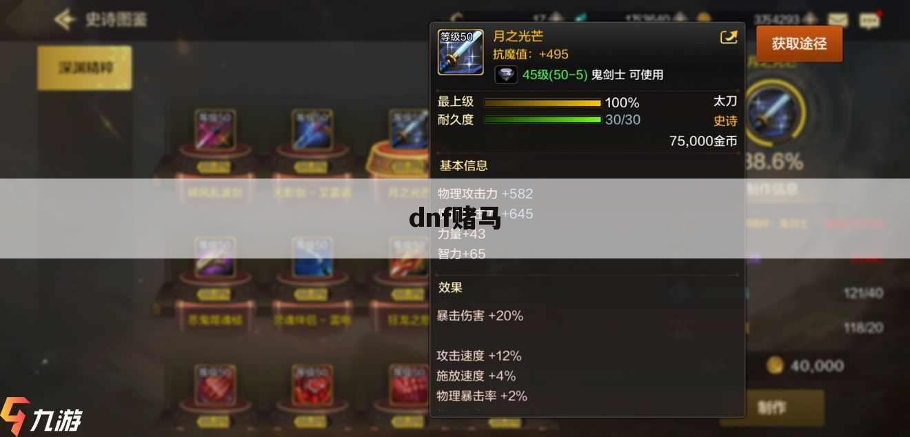 dnf赌马
