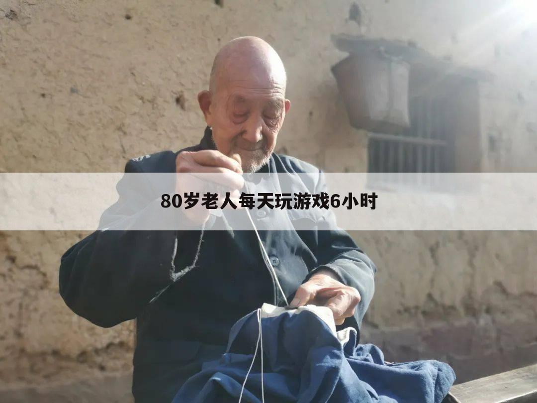 80岁老人每天玩游戏6小时
