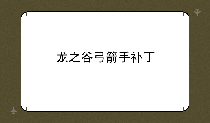 龙之谷弓箭手补丁