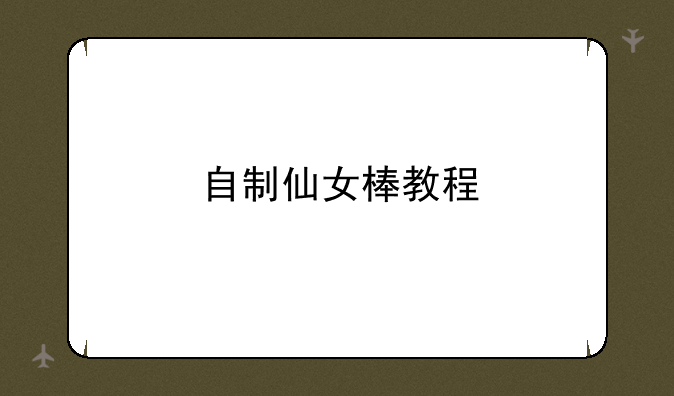 自制仙女棒教程