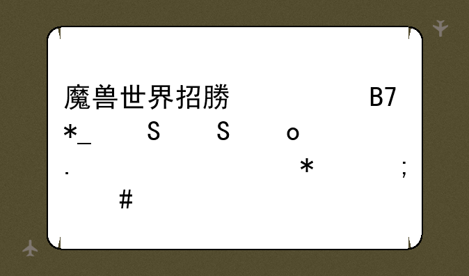 魔兽世界招募一名抗魔联军勇士任务怎么做