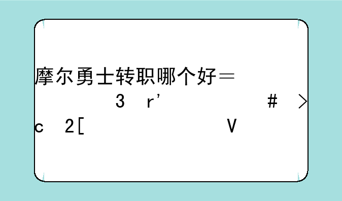 摩尔勇士转职哪个好？转完有什么变化求解啊