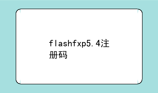 flashfxp5.4注册码