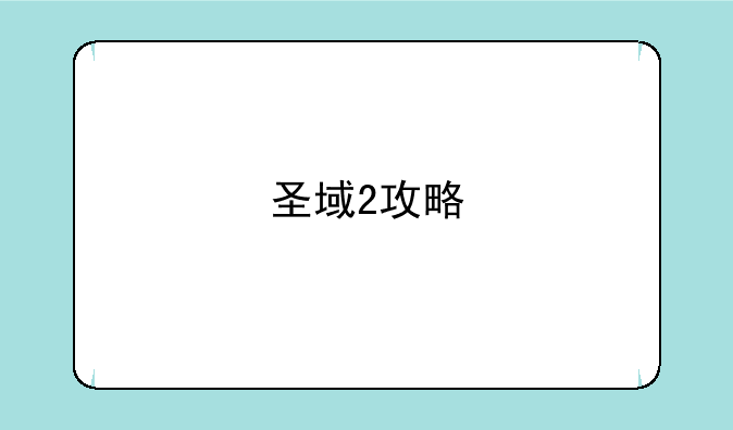 圣域2攻略